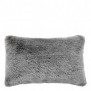 Vankúš Alaska faux fur grey 40 x 60 cm