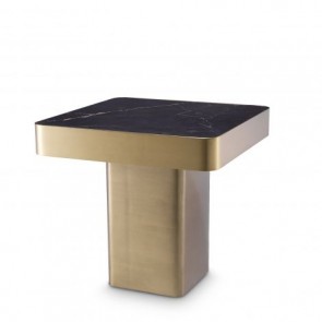 Bočný stolík Luxus kartáčovaná mosadz 
