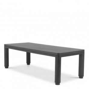 Jedálenský stôl Atelier 240 x 100 cm charcoal šedý dub