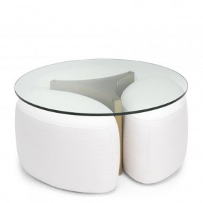 Kávový stolík Modus kartáčovaná mosadz