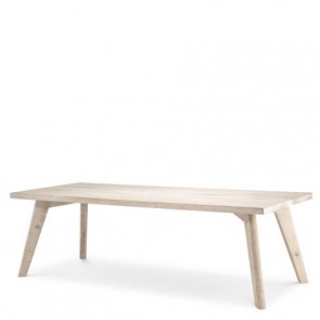 Jedálenský stôl Biot 240 x 100 cm bielený dub