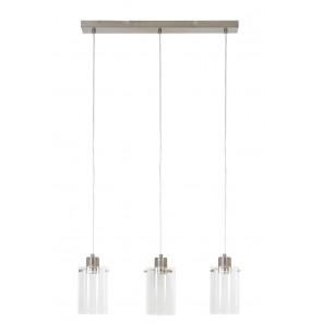 Visiace svietidlo 3L 65x18,5 cm VANCOUVER nic. satin-glass+lamps