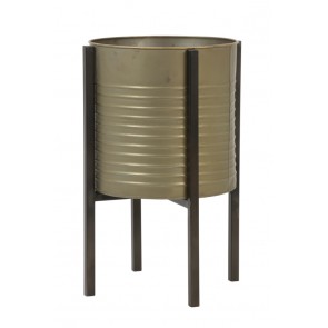 Črepník deco on stand Ø28,5x43,5 cm CASKI tin bronze