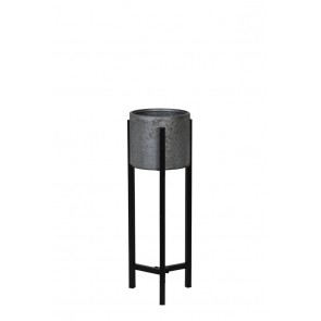 Črepník deco on stand Ø18x57 cm BAKSI zinc-black