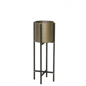 Črepník deco on stand Ø28,5x80 cm CASKI tin bronze