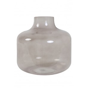 Váza Ø23x38 cm PHIENE glass light grey