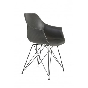 Jedálenská stolička 63x57x82 cm SERBIN grey