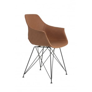 Jedálenská stolička 63x57x82 cm SERBIN brown