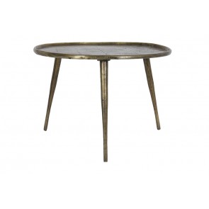 Bočný stolík Ø60x35 cm KACH bronze antique