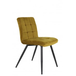 Jedálenská stolička 49x57x84 cm OLIVE velvet ocher