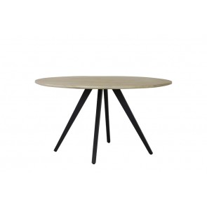 Jedálenský stôl Ø140x78 cm MAGNIFERA mango wood-black