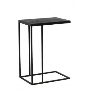 Bočný stolík 45x30x62 cm CHISA wood black-black