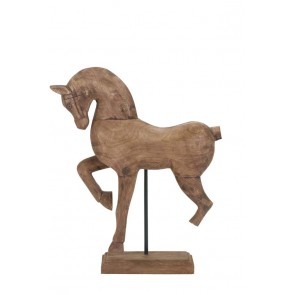 Ornament 37x11x47 cm HORSE wood weather barn