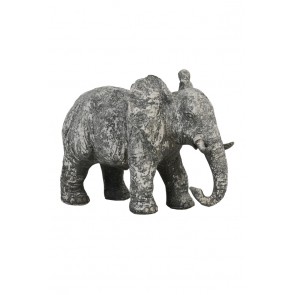 Ornament 30,5x18,5x24 cm ELEPHANT ceramics old concrete