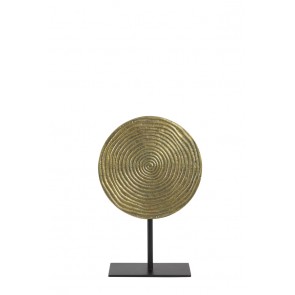 Ornament na podstavci Ø25x38 cm RAWAS r ant bronze circle-m black