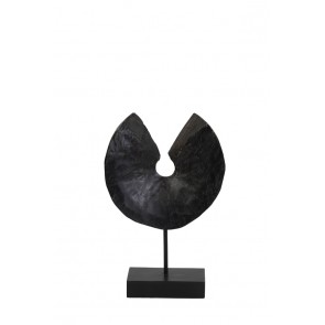 Ornament na podstavci 23,5x8x34 cm ODION wood black