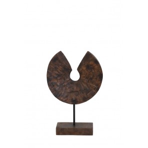 Ornament na podstavci 23,5x8x34 cm ODION wood brown