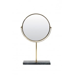 Zrkadlo on base 24x9x40,5 cm RIESCO marble green-gold