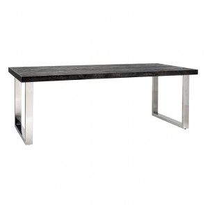 Jedálenský stôl Blackbone strieborný 180 cm