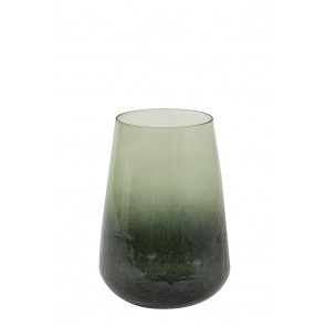 Lucerna Ø20x28 cm PERLY glass olive green
