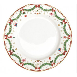 Vianočné plytké taniere Magie de Noel, set 6 ks, priemer 26,5 cm