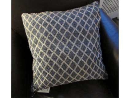 vankus modro biely mriezkovany 45x45 cm 15029